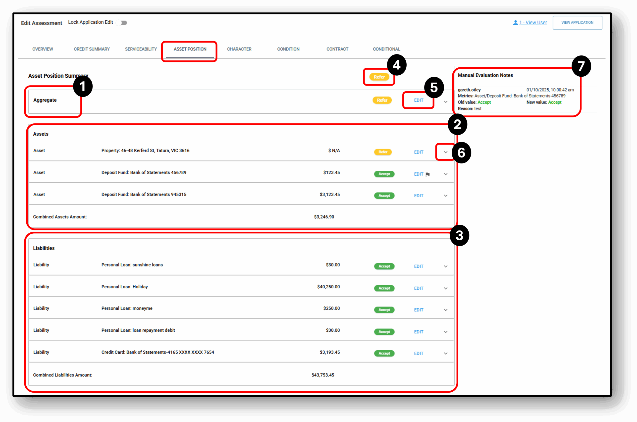 Image of the applicants tab