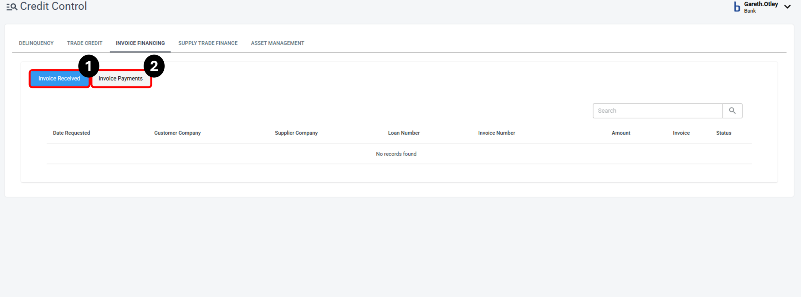 Image of the applicants tab