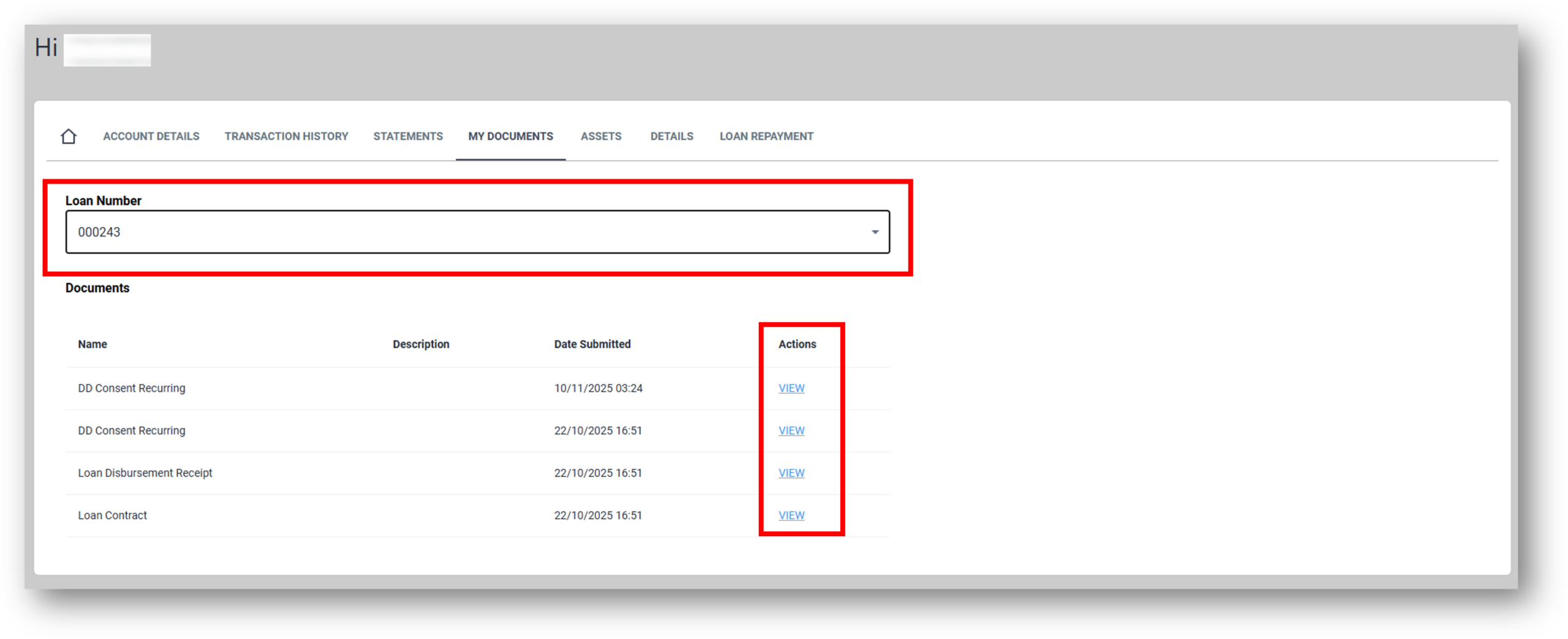 Image of the applicants tab