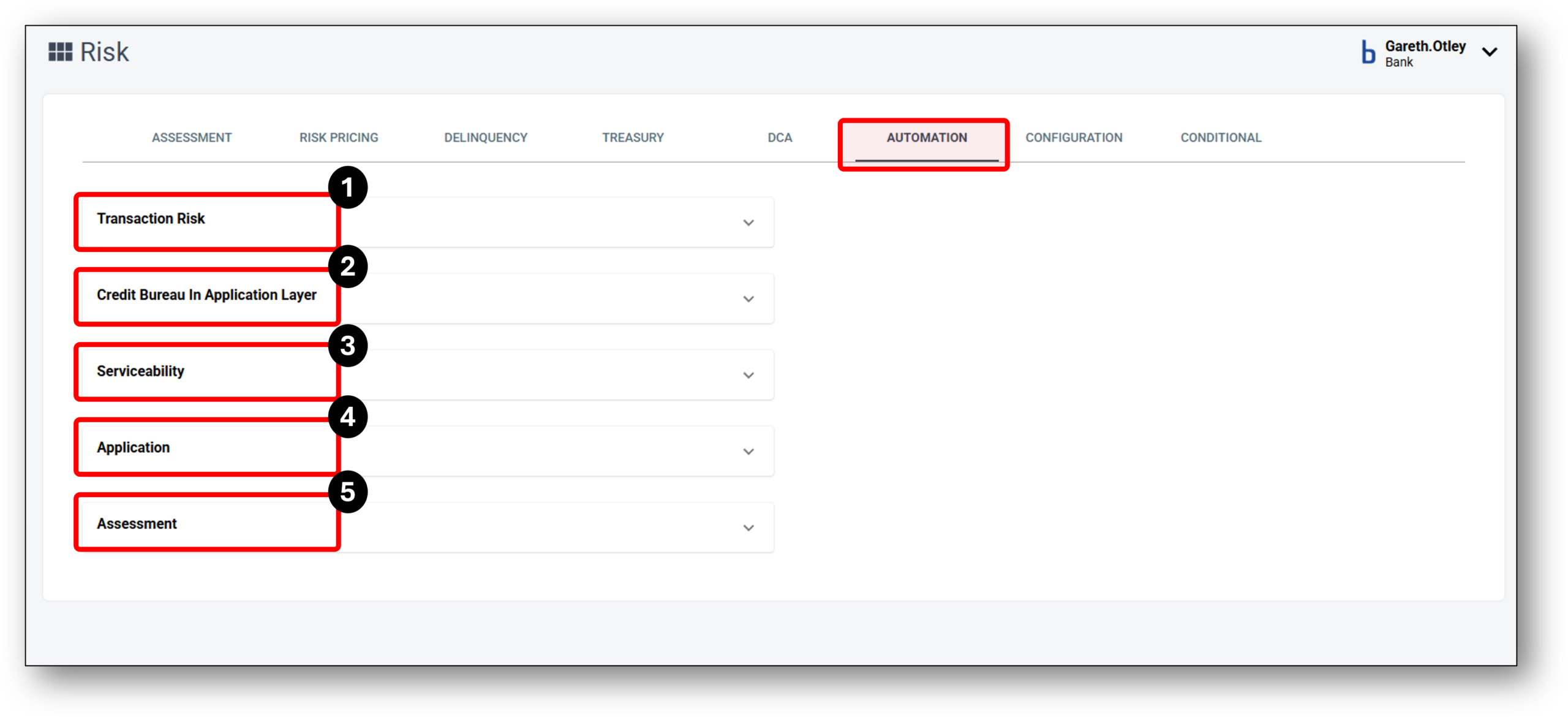 Image of the applicants tab