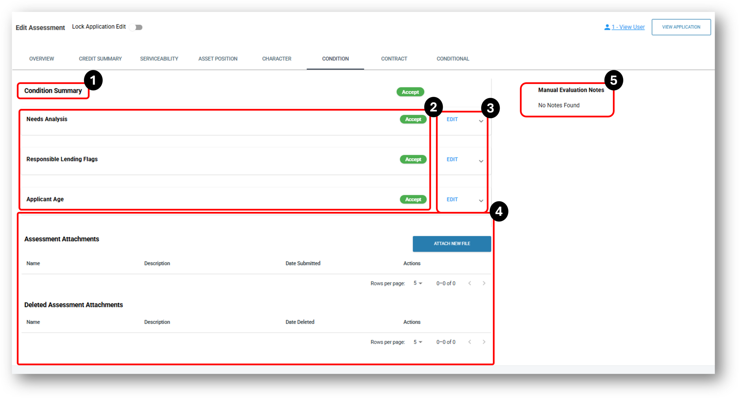 Image of the applicants tab