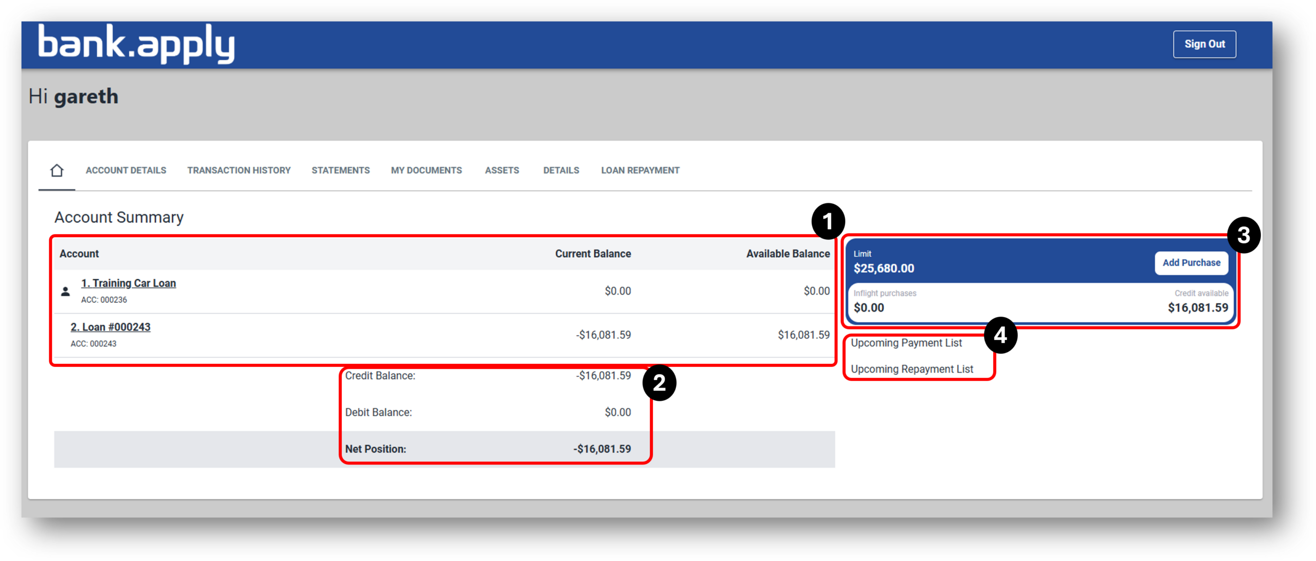 Image of the applicants tab