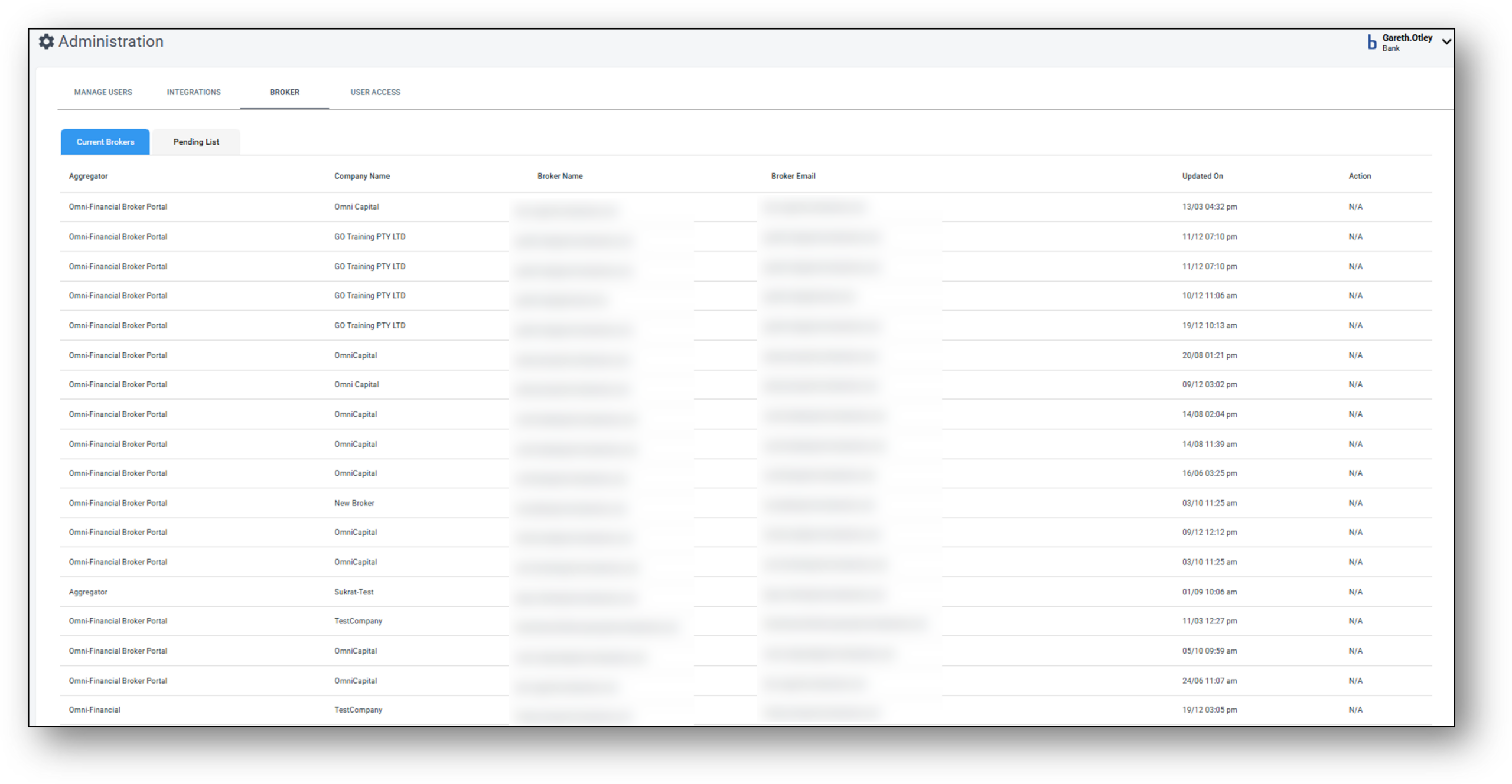 Image of the applicants tab